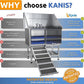 KANIS Professional Dog Washing Station - 304 Stainless Steel Pet Wash Sink & Grooming Bath Tub for Home with Ramp, Shower, Floor Grate, Storage Shelf, Faucet, Drain Kit for Large, Medium & Small Pets