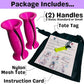 Bandle™ - True Ergonomic Handles for Resistance Bands | Unleash The Full Potential of Pain-Free, Full-Body Workouts | Durable & Comfortable for High-Intensity Training (2 Handles)