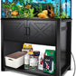 40 Gallon Tank Stand with Cabinet and Power Outlets, Heavy Duty Metal Aquarium Stand for 40-50 Gallon Breeder Tank, Turtle Tank, Double Terrarium Stand, 660LBS Capacity, Black