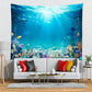 Loccor Underwater World Tapestry Blue Ocean Wall Hanging Under the Sea Coral Reef Wall Tapestry 80X60 Inches Tropical Fish Tank Undersea Tapestries Marine Wall Art for Bedroom Living Room Dorm Decor