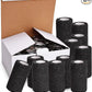 TOBWOLF 12PCS Self Adherent Bandage, 4" x5yd / 10cmx4.5m Cohesive Elastic Bandage Wrap, Breathable Sports Tape for Wrist Ankle Knee Leg Sprains Swelling - Black