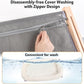AMOSIJOY Cat Sill Window Perch Sturdy Hammock Window Seat with Cushion Cover, Wood & Metal Frame for Large Cats, Easy to Adjust Cat Bed for Windowsill, Bedside, Drawer and Cabinet (XL)