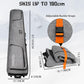 Goloni Ski Bag with Wheels,Padded Snowboard Bag for Air Travel,600D Waterproof Fabric,Foldable Snow Bag Fits 2 Pairs Skis