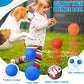 Jenaai 20 Pcs Indestructible Dog Toy Balls for Aggressive Chewers Chew Resistant Solid Rubber Bouncy Ball for Teeth Cleaning, 2in/5cm Diameter