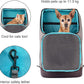 Kurgo Dog Carrier Backpack for Small Pets - Dogs & Cats | TSA Airline Approved | Cat | Hiking or Travel | Waterproof Bottom | G-Train | Ruck Sack | Heather Grey