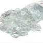 TWINKLING High Luster Fire Glass Gravel Stone,Broken Glass,Fire Pit Glass,Crushed Glass for Fireplace Pit Aquarium Garden Decoration,1-3cm,2-Pound Jar (Crystal/Transparent)