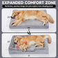 OhGeni Orthopedic Waterproof & Machine Washable Dog Bed for Large Pets, Suitable for Crates, 25D Egg Crate Foam, Non-Slip Bottom & Removable Cover, Corduroy Fabric, 41 Inches(Gray)