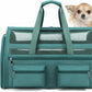 Cat Carrier Bag,Soft Sided Ventilated Pet Carrier for Small Dog Airline Approved Travel Puppy Carrier with Breathable Mesh, Foldable Portable for Outdoor Car