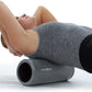 MICRODRY Deluxe Fitness Foam Back Roller for Muscle Relief, Roller for Yoga, Stretching, Deep Tissue Firm Massage & Trigger Point Release, Exercise Workout at Home or Gym, 13x5.3, Light Grey