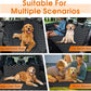 Waterproof Dog Car Seat Cover for Back Seat - Durable, Scratch Proof Pet Hammock with Nonslip Design & Storage Pockets, Fits Cars, SUVs, Trucks - L, Black