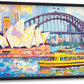 Extra Large Sydney Opera House Framed Wall Art for Living Room,Oversized Abstract Harbour Bridge Cityscape Pictures Wall Decor,Canvas Print Painting Modern Artwork Bedroom Office Bathroom 36L" x 24W"