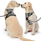 NESTROAD No Pull Dog Harness with Leash, Reflective No Choke Pet Vest Harness,Adjustable Soft Padded Dog Harness with Easy Control Handle for Large Dogs(Checkered Black,X-Large)