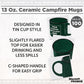 DISCOUNT PROMOS Custom Ceramic Campfire Coffee Mugs 13 oz. Set of 100, Personalized Bulk Pack - Perfect for Tea, Espresso, Cappuccino, Hot Cocoa - Green