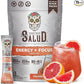 Salud 2-in-1 Energy Drink Powder + Focus, Paloma, Organic Caffeine, B6 + B12, Theanine, Clean Energy Drink Packets, Agua Fresca Mix, Non-GMO, Gluten Free, Vegan, 1g of Sugar, (15 Servings)