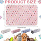 4 Pcs Waterproof Guinea Pig Blankets Washable Small Animal Fleece Bedding Absorbent Guinea Pig Cage Liners Reusable Pet Pee Pad Sleep Mat Pad Cover for Hamster Ferret (Colorful Dot,35 x 24 Inch)