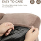 Hollypet Fluffy Plush Dog Cat Pet Couch Soft Calming Sofa Bed for Medium Small Cats and Dogs, Gray, 28"x21"x10"