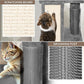 Large Cat Tree Tower for Large Cats, Cat Scratching Post, Self Grooming Post, Interactive Cat Toys, Oversized Perch and Basket, Heavy Duty 72", Light Grey
