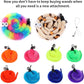 Cat Wand Toy Set, 11 Pcs Including Worm & Snake Refills, Wand Replacement Rope, for Bored Indoor Adult Cats & Kittens
