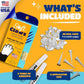 Soft Claws Safe Scratch-Free Solution for Cats - CLS (Cleat Lock System), Size: Medium, Color: Pink Sparkle
