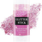 MEICOLY Pink Body Glitter Stick,Pink Face Glitter,Sparkly Hair Glitter,Singer Concerts Lover Heart Chunky Glitter,Pink Glitter Makeup,Mermaid Glitter Face Paint,Waterproof