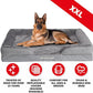 The Dog’s Bed, Orthopedic Standard Foam Waterproof Dog Bed with Standard Support, XXL Silver Grey Plush, Waterproof, Supportive Dog Bed with Replaceable Covers, Veterinary Approved