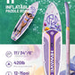 Inflatable Paddle Board 11 '* 34 "* 6" Extra Wide Sup Board, 420lb Capacity Paddle Board for Adults, Suitable for Sea and Lakes, 2+1Family Board