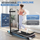 ANCHEER Walking Pad Treadmill with 12% Incline&Adjustable Height, 4 in 1 Under Desk Treadmills with Desk Workstation, Foldable Treadmill for Home 300lb,3 Type Control