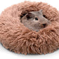 Paw Inspired Furr-O Burrowing Pet Bed with Zip-On Spandex and Fleece Bottoms for Guinea Pigs and Other Small Animals, Cozy Carrier, Hideout Enrichment Toy, Cage Accessories (Beige)