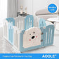 Foldable Dog Play Pen Indoors, Non-Slip Sturdy Puppy Playpen with Door, 25.5" H 10-Panel Adjustable Shape Dog Fence Pen for Small/Medium Dogs, Thickened, Easy to Store