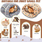 Wenqik 2 Pcs Guinea Pig Bed Cuddle Warm Hideout Small Animal Sack Cozy House Bedding Sleeping Cushion Portable Pet Carrier Cage Nest for Rabbit Hamster Rat (Blue, Khaki,Star)