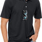 MAGCOMSEN Men's Polo Shirts 3 Buttons Casual Work T Shirts Quick Dry Short Sleeve Golf Shirt Pique Jersey Outdoor Performance