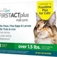 TevraPet FirstAct Plus Flea and Tick Topical for Cats over 1.5lbs, 3 Dose Waterproof Flea and Tick Control/Prevention for 3 Months