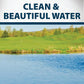 Airmax Pond Dye Plus, Nature's Blue Colorant & Natural Beneficial Bacteria, Large Pond & Lake Water Clarifier & Color Treatment, Shade Plants & Algae from Sunlight, Fish & Livestock Safe, 1 Gallon