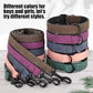 Didog Soft Padded Leather Dog Collar and Leash Set, Adjustable Dog Lead and Collar Set with Metal Buckle, Breathable Pet Collars with 4FT PU Leather Leash for Small Medium Dogs, Green, M