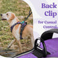 rabbitgoo Dog Harness Small Sized, No Pull Pet Harness with 3 Buckles, Adjustable Soft Padded Vest with Control Handle, Walking Reflective Pet Vest for Small Dogs, Purple, S