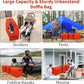 52 Inch Large Duffle Bag for Travel Camping Sport Equipment Storage Bag with 2-way Lockable Zippers Orange