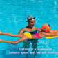 Kids Swim Fins,Short Comfortable Flippers for Lap Swimming and Training for Child,Girls,Boys,Beginners