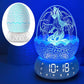 Dragon Egg Alarm Clock with Sunrise Simulation, Wireless Bluetooth Speaker, Portable Touch Control Dragon Egg Night Light, 20 Soothing Sounds, Unique Gift for Kids Adults, Home Desk Decor