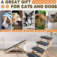 2-in-1 Dog Ramp and Dog Stairs Folding Ramp for Bed and Couch, Suitable for Small to Medium Dogs, Supports up to 150 Pounds