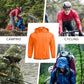 COOFANDY Men's Packable Rain Jacket Lightweight Waterproof Raincoat with Hood Travel Hiking Golf Windbreaker