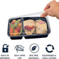 Bentgo 20-Piece Lightweight, Durable, Reusable BPA-Free 2-Compartment Containers - Microwave, Freezer, Dishwasher Safe - Navy Blue