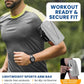 HiRui Cell Phone Holder Arm Bag & Wrist Bag for Phone, Sports Running Armband for Gym & Cycling, Compatible with iPhone 16/16Pro/Plus/15/14 Samsung Galaxy All Phones, Reflective & Adjustable (Gray)