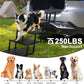 Extra Wide 5 Steps Dog Stairs for Large Dogs, Foldable Dog Ramp for Car with Non-Slip Surface, Lightweight Dog Stairs for Cars, Dog Steps for Cars, SUV, High Beds, Truck, Supports up to 250 lbs