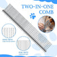 4 in 1 Cat Grooming Brush Self Cleaning Slicker Brush Dematting Tool for Dogs & Cats Haired Pets Skin Friendly, Deshedding Tool, Suitable for Pet Supplies Accessories, Blue