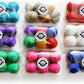 Wool Cat Toys - Felt Cat Toy Balls for Small Pet Fetch and Play - Eco Friendly Quiet Wool Ball Cat Toy for Cats and Kittens - Choose Your Colors (Gray)