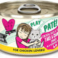 Weruva B.F.F. Play - Best Feline Friend Paté Lovers, Aw Yeah!, Chicken, Duck & Turkey Take a Chance with Chicken, Duck & Turkey, 2.8oz Can (Pack of 12)