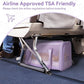 PETSFIT Soft-Sided Cat Carriers & Car Seats with Patent Safe Buckles, Clip-On Harness, 18"x11"x11" Airline Approved Pet Carrier - 9 lbs Capacity (Purple)
