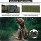 Tactical AirTag Dog Collar Leash Set - Heavy Duty, Adjustable GPS Collar Compatible with Apple AirTag, with Holder & Control Handle for Medium/Large Dogs [ Green, M ]