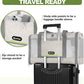 Cat Carrier American Airline Approved 18x11x11, Top Opening Sturdy Soft Pet Carrying Bag See Through, Mini Dog Hard Bottom Crate Kennel Case, 4-Side-Ventilation Mesh Cage Toy Poodle Biege