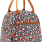 FlowFly Insulated Lunch Cooler Bag - Tote Bag Organizer for Women/Men, Floral#Red